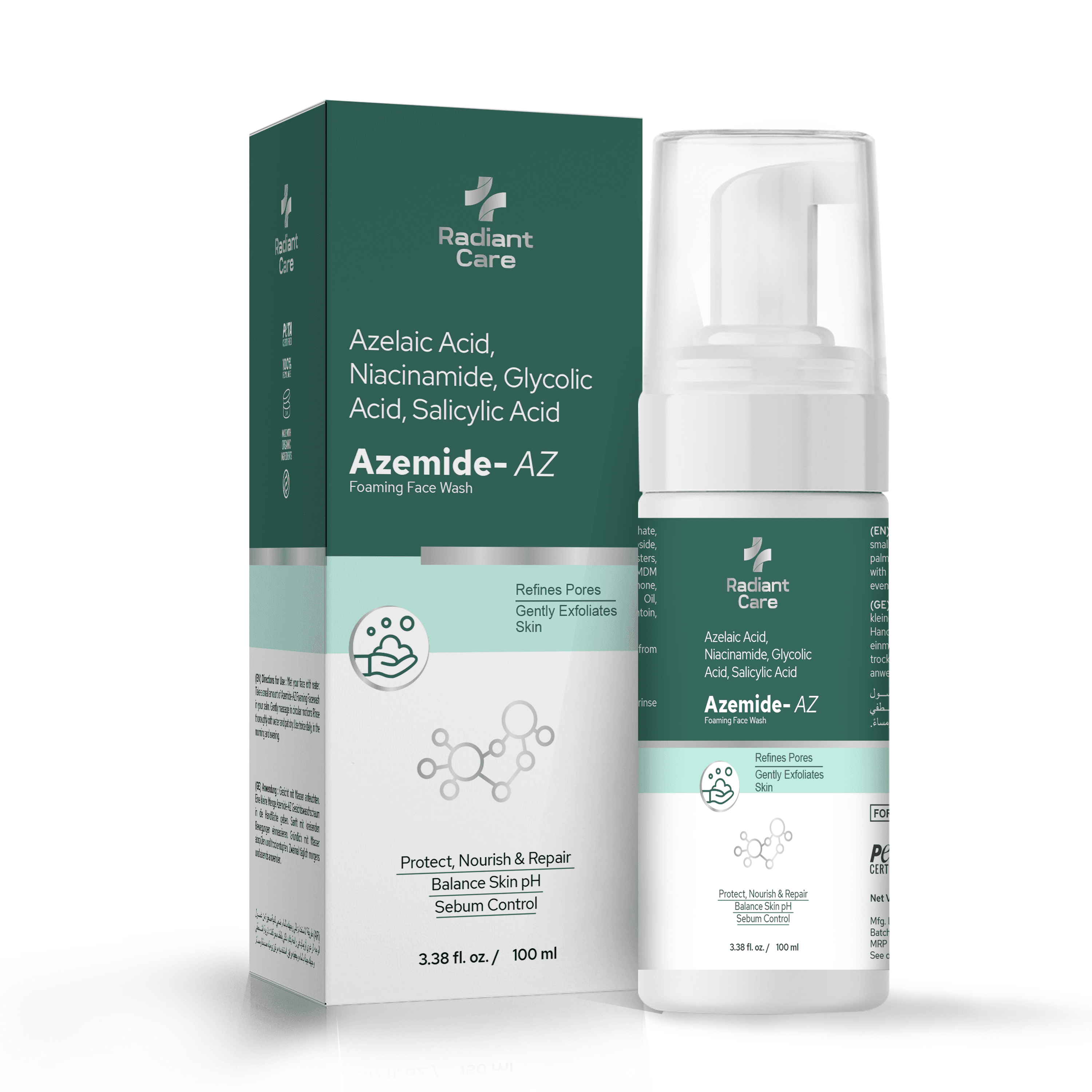 Azemide-AZ Anti-Acne Foaming Facewash — Expert Formulation, Clear Results.