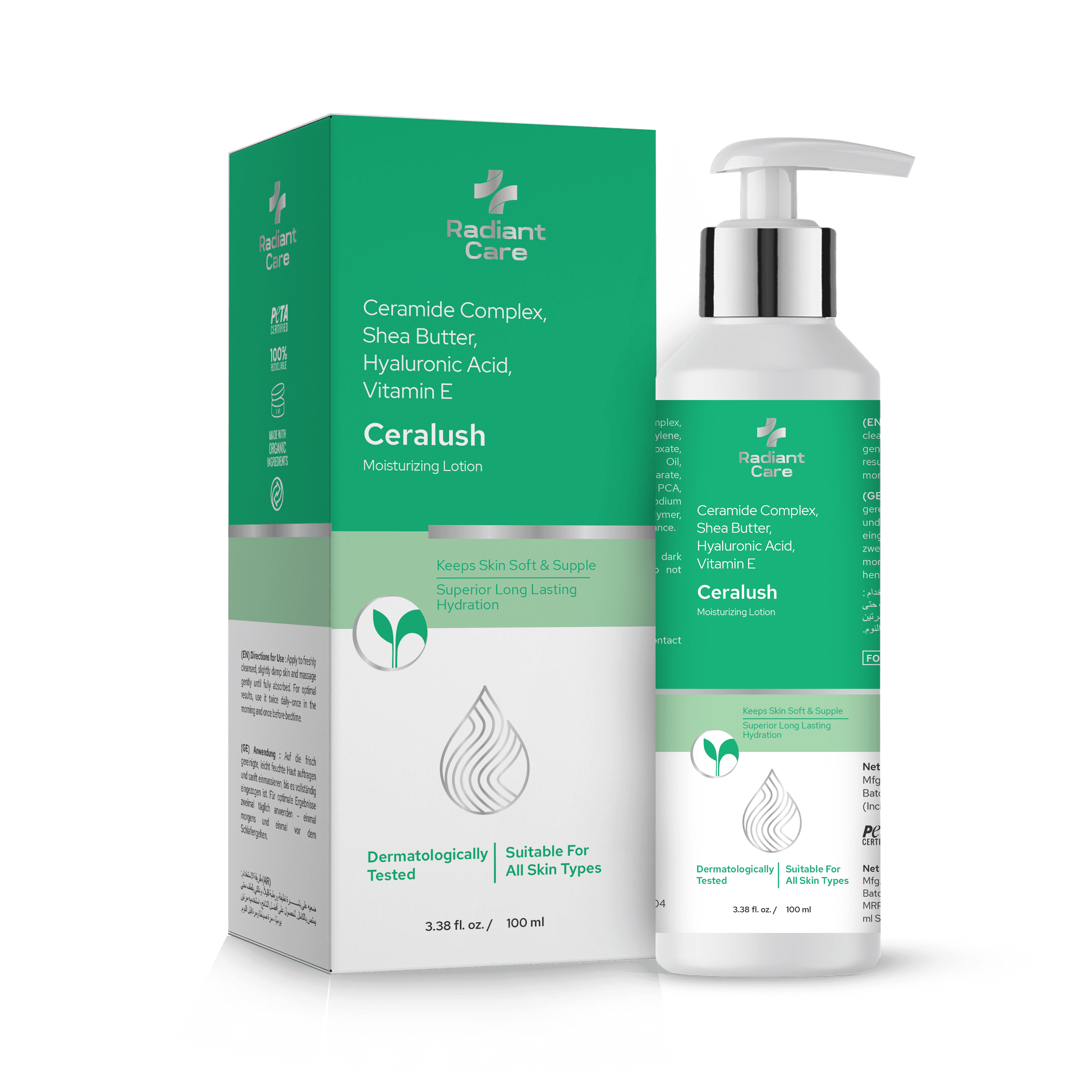 Ceralush Moisturizing Lotion — Lush Hydration, Resilient Skin.